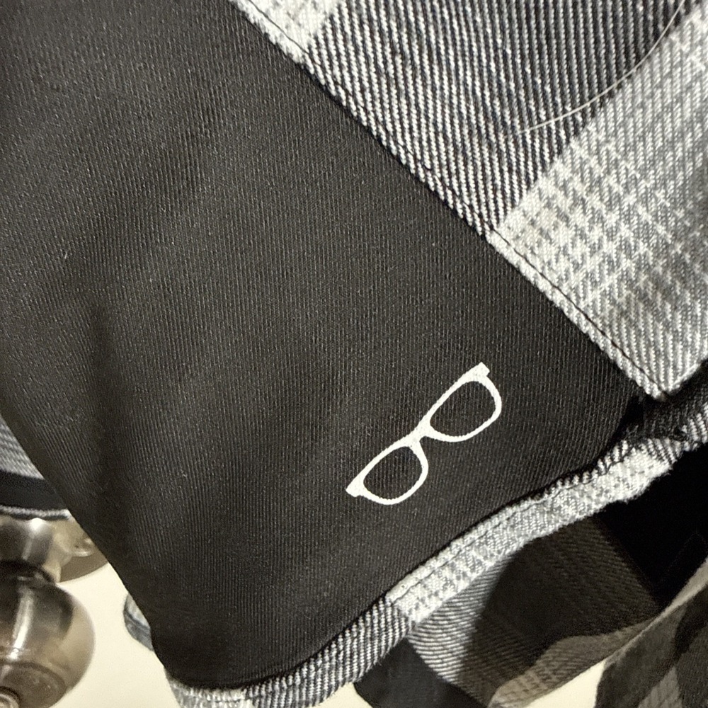 Dixxon Flannel Co The Mickey Men's 3XL Plaid Flannel Shirt Black Gray White NWOT - Picture 5 of 15